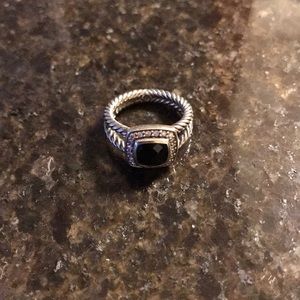 David Yurman size 6 Black Onyx ring